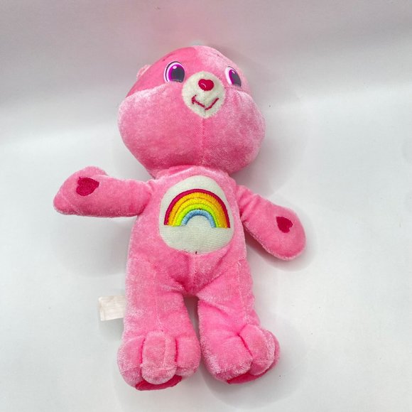 2007 Nanco Care Bears Cheer Bear Plush Stuffed Animal Toy Pink Heart Rainbow 8" - Picture 4 of 15
